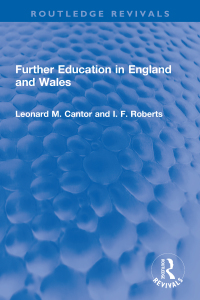 صورة الغلاف: Further Education in England and Wales 1st edition 9780367747671