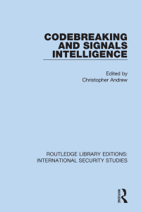 Cover image: Codebreaking and Signals Intelligence 1st edition 9780367708757