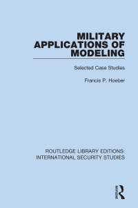 Imagen de portada: Military Applications of Modeling 1st edition 9780367712426