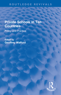 Imagen de portada: Private Schools in Ten Countries 1st edition 9780367647377