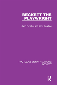 Imagen de portada: Beckett the Playwright 1st edition 9780367747350