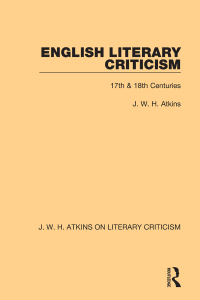 Titelbild: English Literary Criticism 1st edition 9780367763503