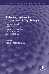 Cover image: Autobiographies in Experimental Psychology 1st edition 9780367752385
