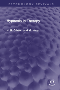 Imagen de portada: Hypnosis in Therapy 1st edition 9780367756581