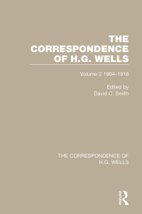 Cover image: The Correspondence of H.G. Wells 1st edition 9780367765408