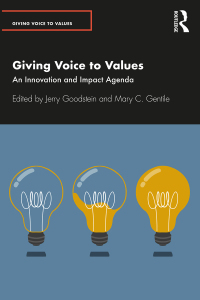 Cover image: Giving Voice to Values 1st edition 9780367768331