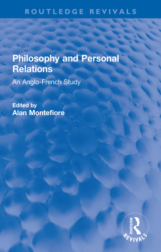 Titelbild: Philosophy and Personal Relations 1st edition 9780367682811
