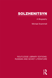 Imagen de portada: Solzhenitsyn 1st edition 9780367720711