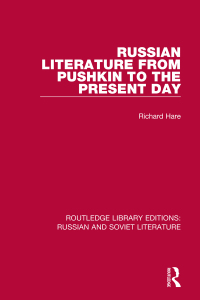 Cover image: Russian Literature from Pushkin to the Present Day 1st edition 9780367724436