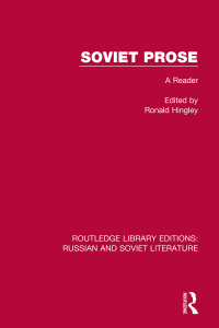 Imagen de portada: Soviet Prose 1st edition 9780367725990