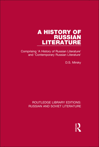 Cover image: A History of Russian Literature 1st edition 9780367740535