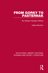 Imagen de portada: From Gorky to Pasternak 1st edition 9780367740962