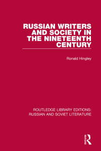 Cover image: Russian Writers and Society in the Nineteenth Century 1st edition 9780367776022