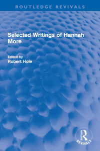 表紙画像: Selected Writings of Hannah More 1st edition 9781032002187