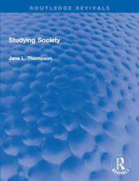 Cover image: Studying Society 1st edition 9780367686802