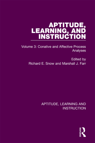 Cover image: Aptitude, Learning, and Instruction 1st edition 9780367756277