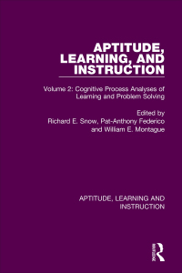 Cover image: Aptitude, Learning, and Instruction 1st edition 9780367755928
