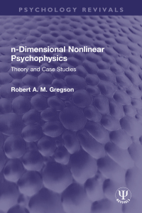 Cover image: n-Dimensional Nonlinear Psychophysics 1st edition 9780367764982