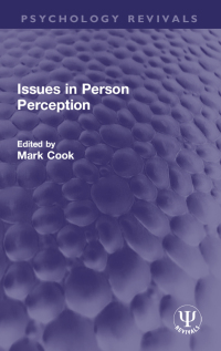 Omslagafbeelding: Issues in Person Perception 1st edition 9781032003955