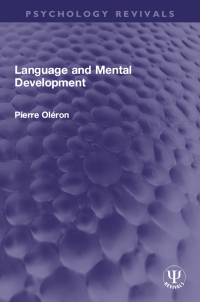 Cover image: Language and Mental Development 1st edition 9781032013541