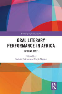 Imagen de portada: Oral Literary Performance in Africa 1st edition 9780367630195