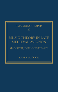 Cover image: Music Theory in Late Medieval Avignon 1st edition 9780367691288