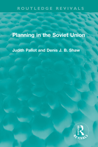 Cover image: Planning in the Soviet Union 1st edition 9781032019581
