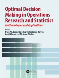 Titelbild: Optimal Decision Making in Operations Research and Statistics 1st edition 9780367618759