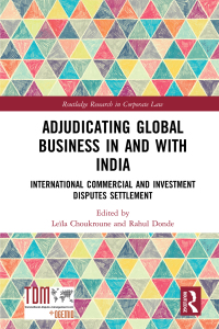 Cover image: Adjudicating Global Business in and with India 1st edition 9780367359003