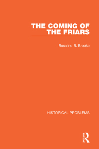 Imagen de portada: The Coming of the Friars 1st edition 9781032037943