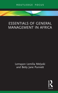 Cover image: Essentials of General Management in Africa 1st edition 9780367861797