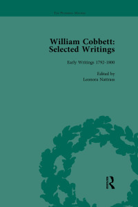 صورة الغلاف: William Cobbett: Selected Writings Vol 1 1st edition 9781138765993