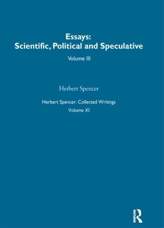Imagen de portada: Herbert Spencer: Collected Writings 1st edition 9780415565875