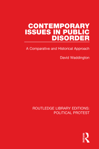 Cover image: Contemporary Issues in Public Disorder 1st edition 9781032042190