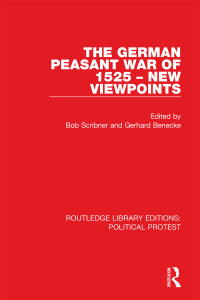 Cover image: The German Peasant War of 1525 – New Viewpoints 1st edition 9781032033884