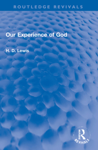 Cover image: Our Experience of God 1st edition 9781032053417