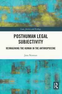 Imagen de portada: Posthuman Legal Subjectivity 1st edition 9780367518721