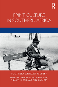 Imagen de portada: Print Culture in Southern Africa 1st edition 9780367625900