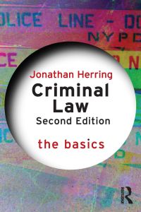 Imagen de portada: Criminal Law: The Basics 2nd edition 9780367626969