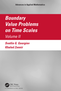 Cover image: Boundary Value Problems on Time Scales, Volume II 1st edition 9781032008059
