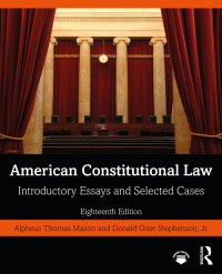 Omslagafbeelding: American Constitutional Law 18th edition 9780367758639