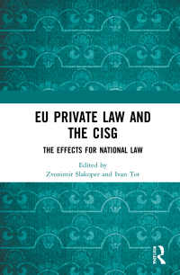 Imagen de portada: EU Private Law and the CISG 1st edition 9780367512750