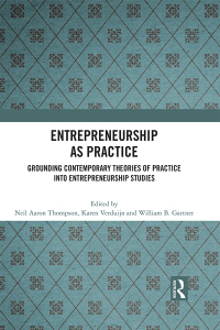 Cover image: Entrepreneurship As Practice 1st edition 9781032046358