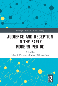Titelbild: Audience and Reception in the Early Modern Period 1st edition 9780367676261