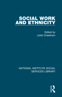 Cover image: Social Work and Ethnicity 1st edition 9781032049830