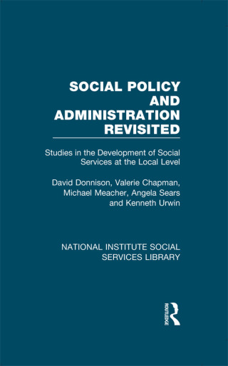 表紙画像: Social Policy and Administration Revisited 1st edition 9781032050997
