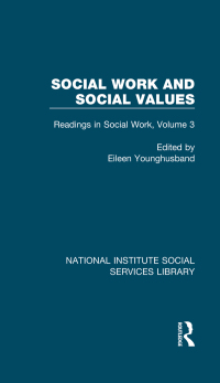 Cover image: Social Work and Social Values 1st edition 9781032059464