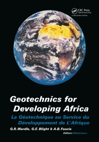 Omslagafbeelding: Geotechnics for Developing Africa 1st edition 9789058090829