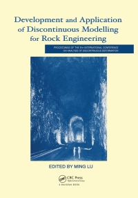 Imagen de portada: Development and Application of Discontinuous Modelling for Rock Engineering 1st edition 9789058096104