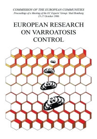 صورة الغلاف: European Research on Varroatosis Control 1st edition 9789061918462